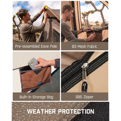 FanttikOutdoor Alpha C4 Ultra Instant Cabin Tent