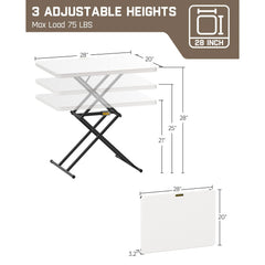 FanttikOutdoor Zeta X1 Pro 28" Quick Pop Up Table (2-Pack)
